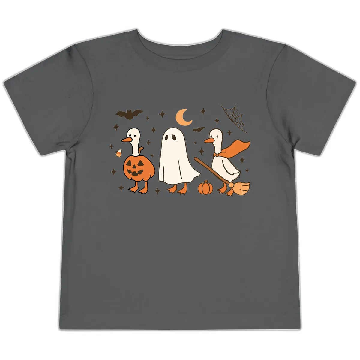 Halloween Goose Squad Costume Party Toddler T-Shirt in Asphalt