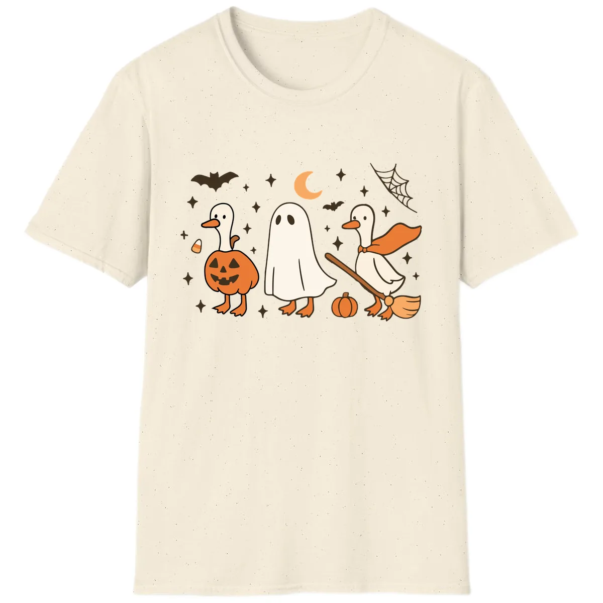 Halloween Goose Squad Costume Party T-Shirt in Natural