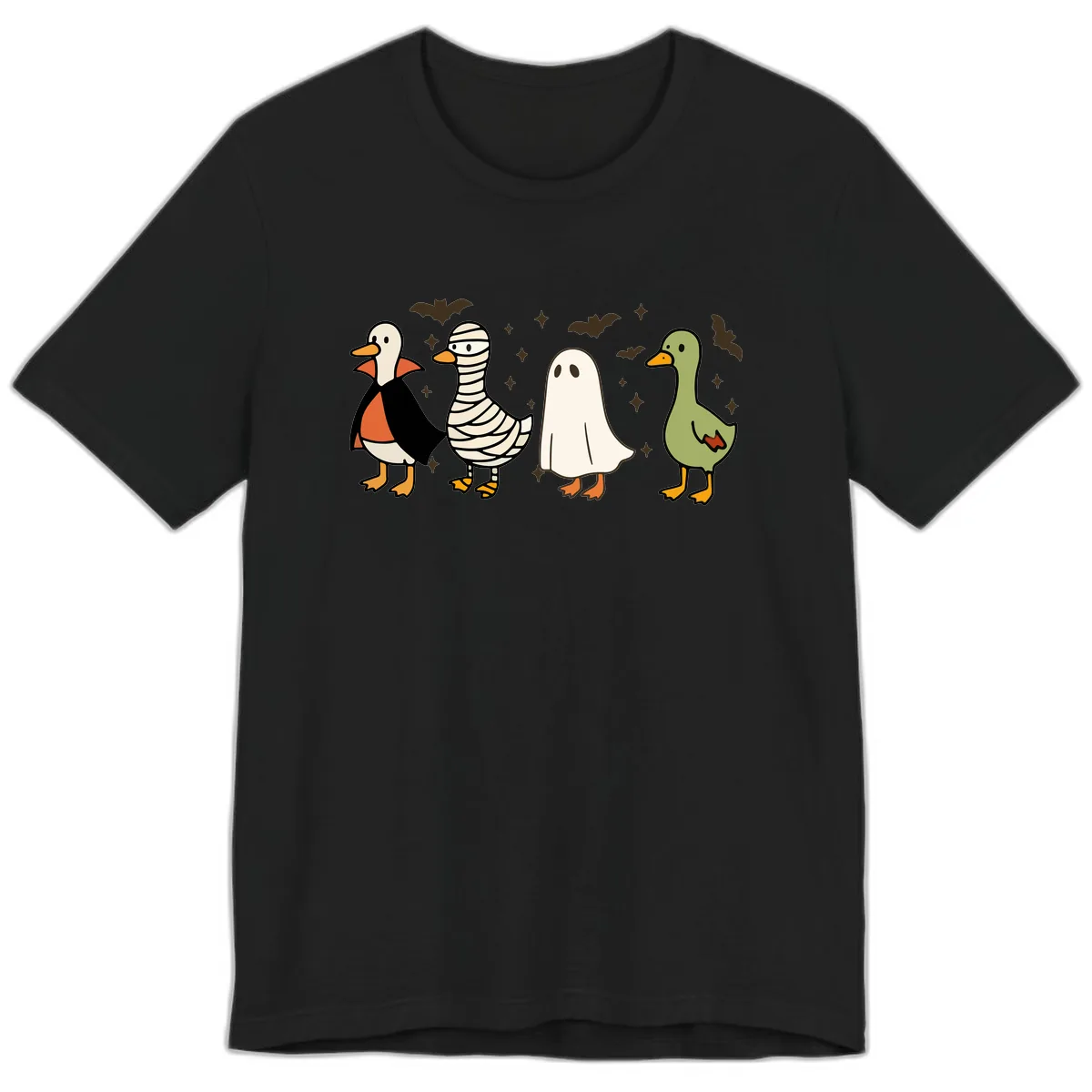 Halloween Ducks In Costume Premium T-Shirt in Black