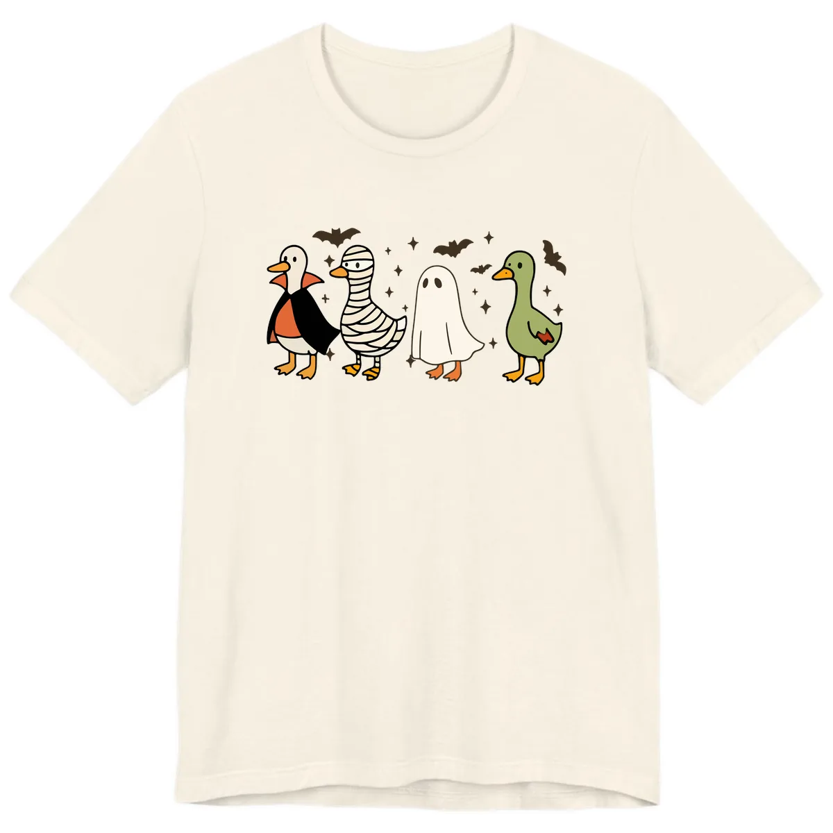 Halloween Ducks In Costume Premium T-Shirt in Natural