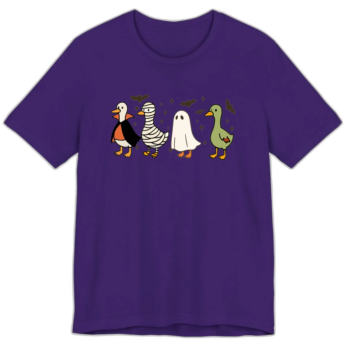 Halloween Ducks In Costume Premium T-Shirt in Team Purple