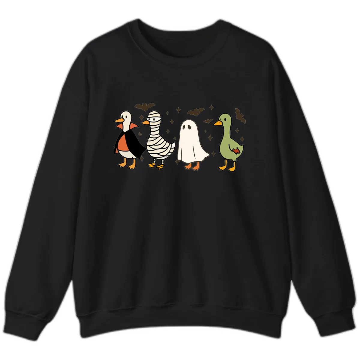 Halloween Ducks In Costume Sweatshirt in Black