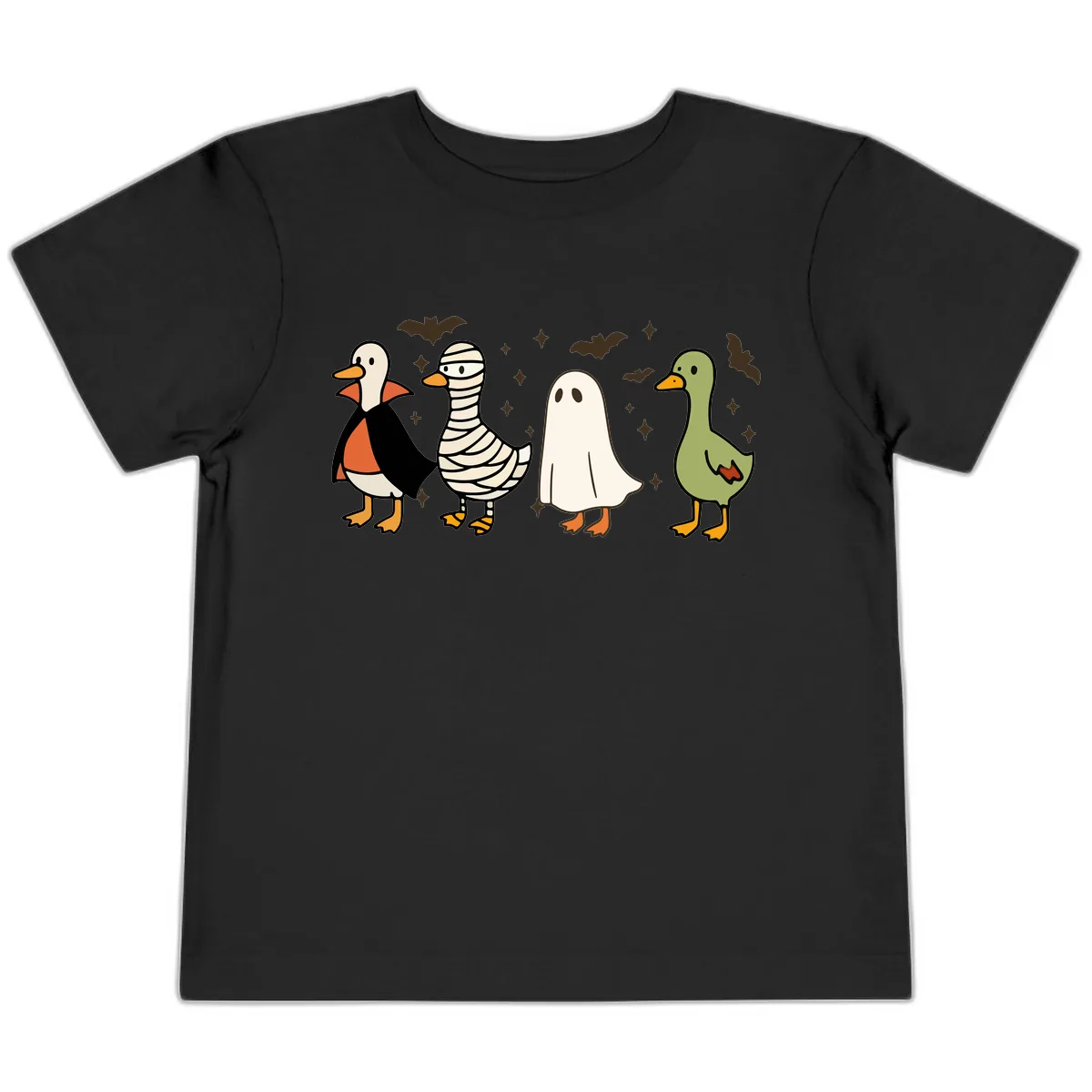 Halloween Ducks In Costume Toddler T-Shirt in Black