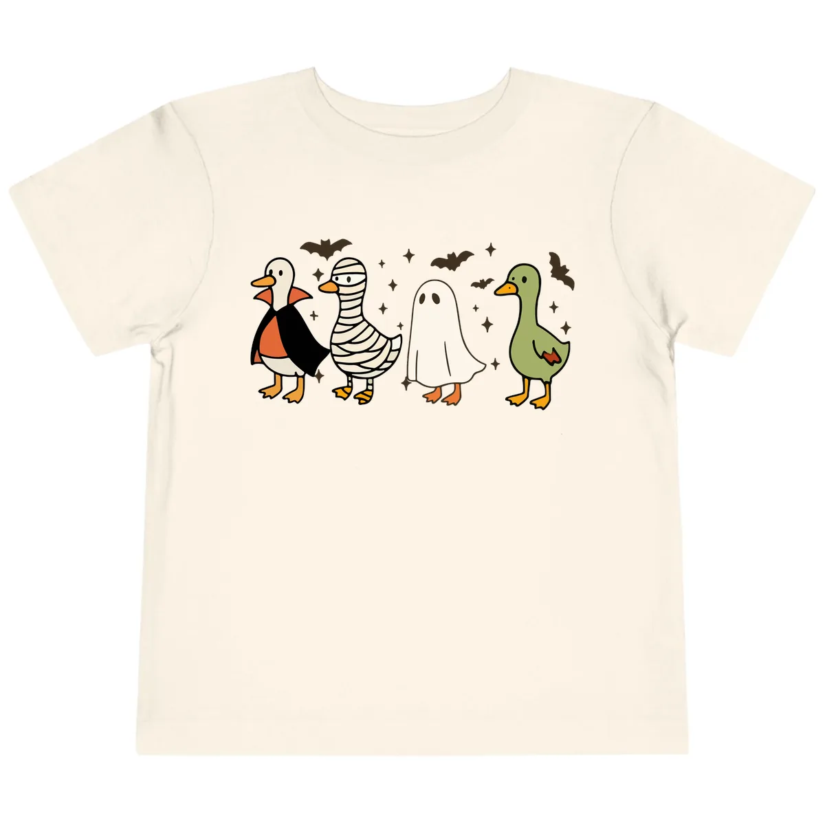 Halloween Ducks In Costume Toddler T-Shirt in Natural