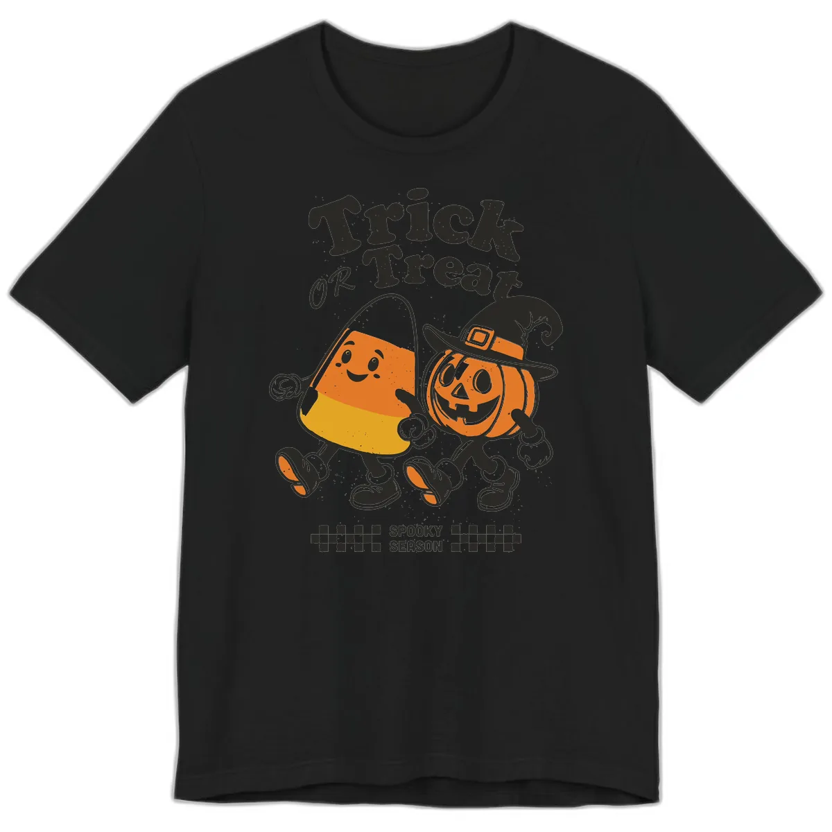 Trick Or Treat Candy Corn Pumpkin Pals Premium T-Shirt in Black