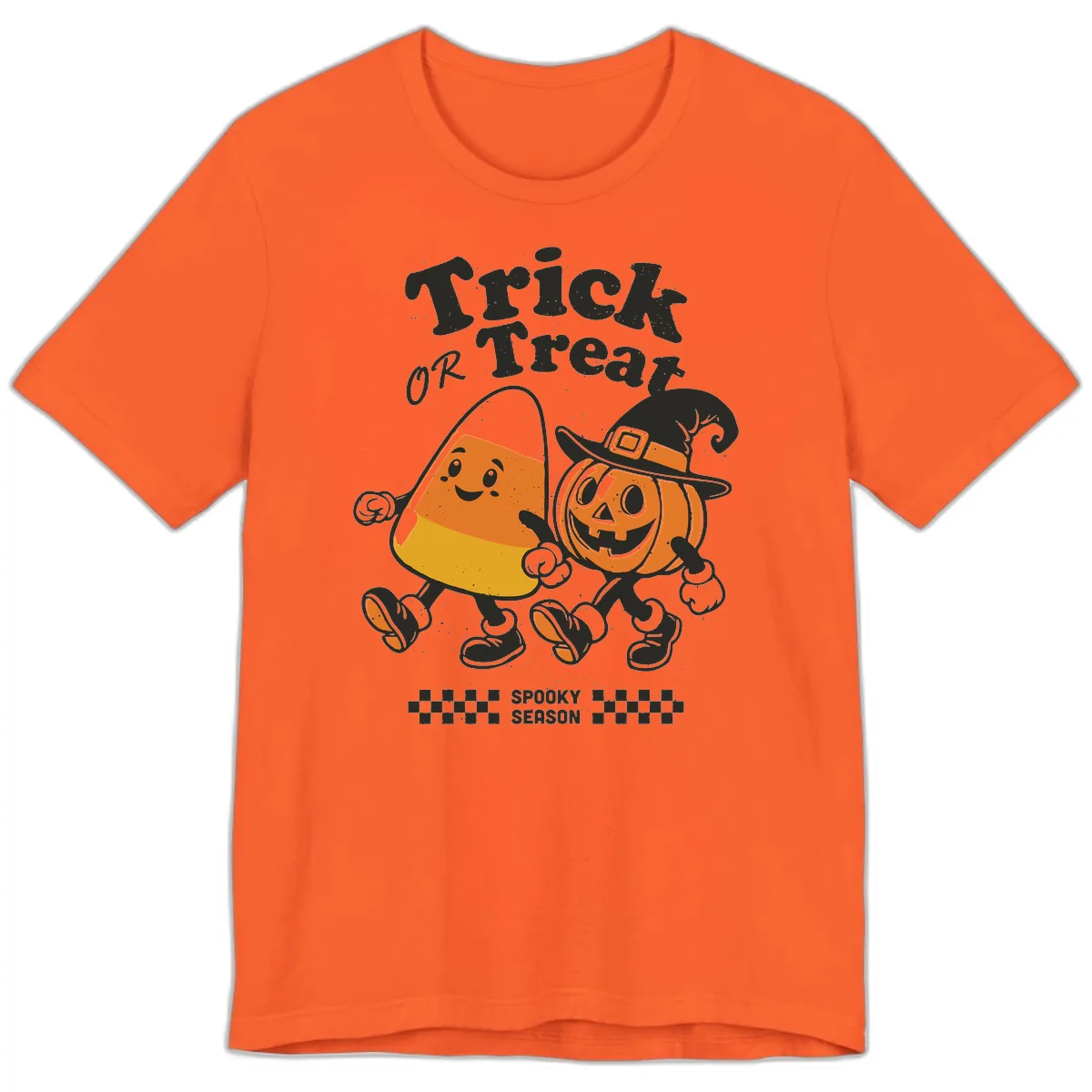 Trick Or Treat Candy Corn Pumpkin Pals Premium T-Shirt in Orange