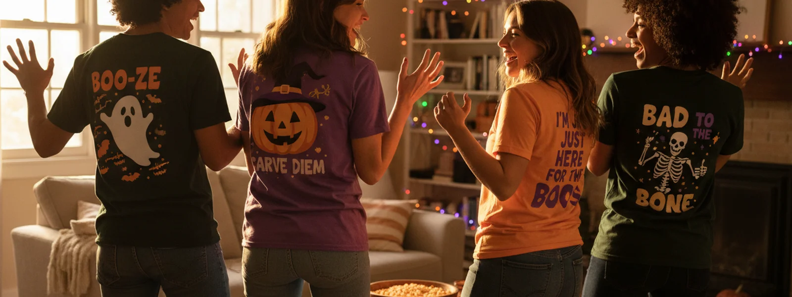 Halloween Shirts for the Friend Group Chat: Matching Puns - Funny Halloween Shirts