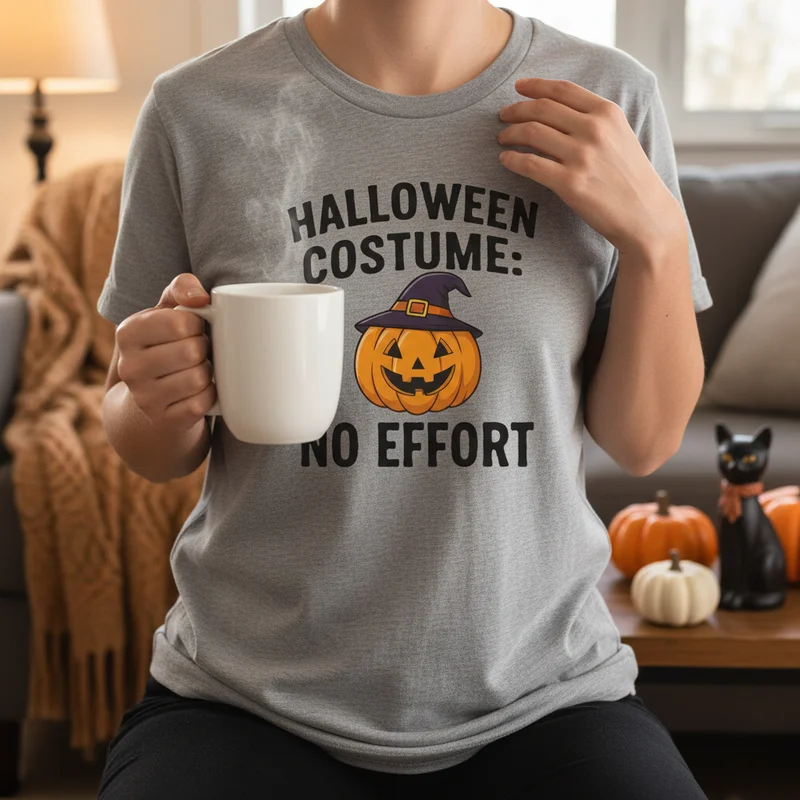 Low-Effort Halloween Shirts That Look Like You Tried (But Didn't) - Funny Halloween Shirts