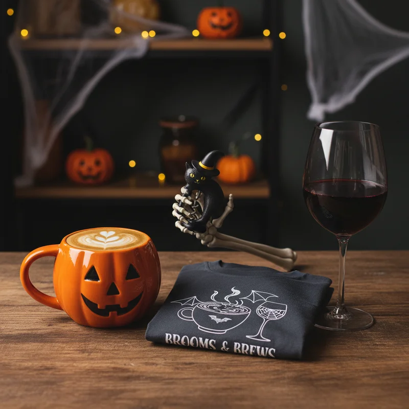 Halloween Coffee & Wine Shirts