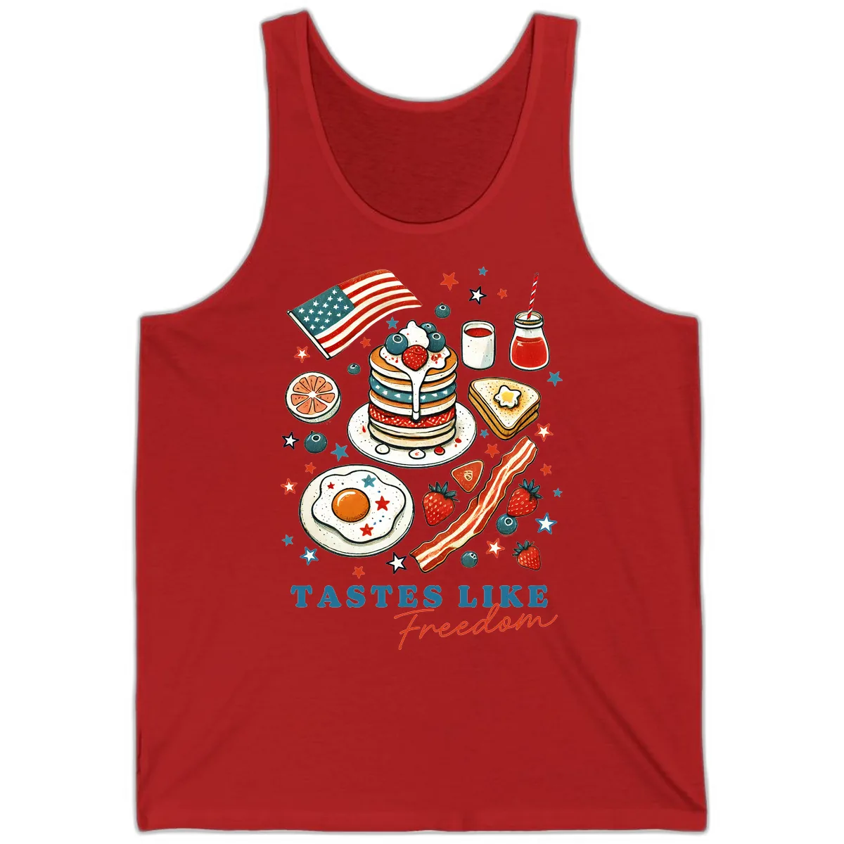 Patriotic Breakfast Tastes Like Freedom Tank in Red