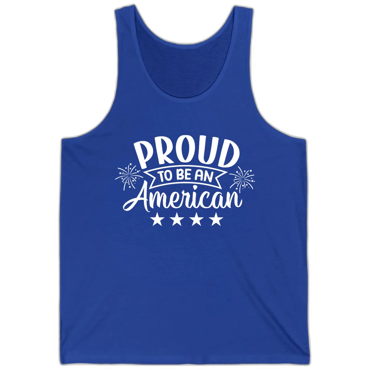 Proud To Be An American Fireworks Stars Tank in True Royal
