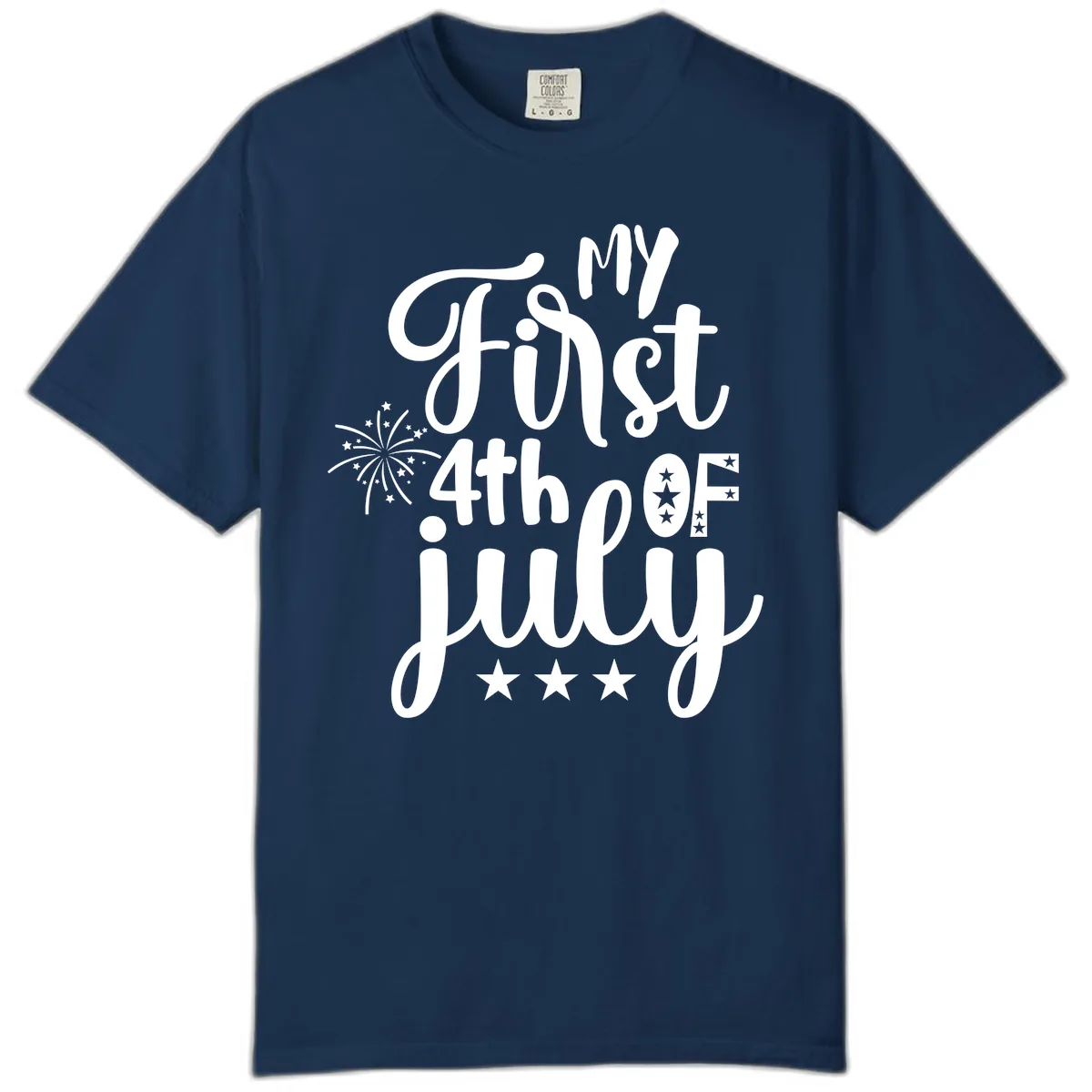 My First 4th Of July Celebration Comfort Color in Navy