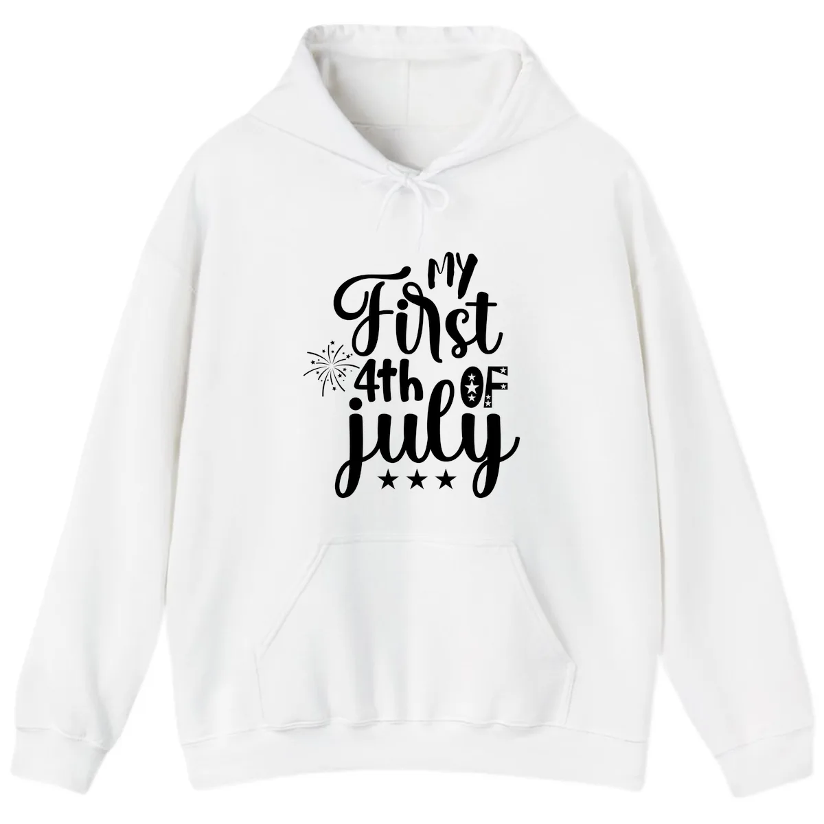 My First 4th Of July Celebration Hoodie in White
