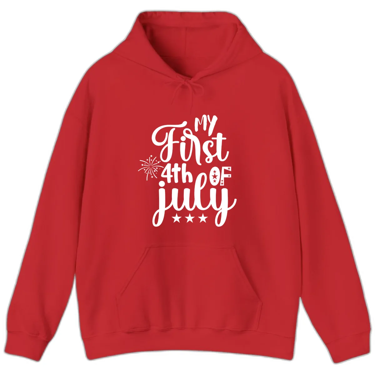 My First 4th Of July Celebration Hoodie in Red