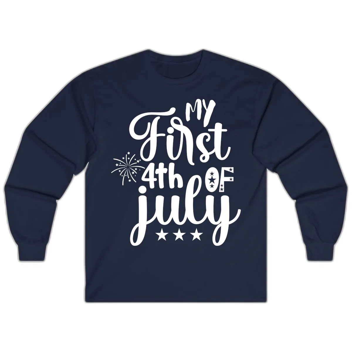 My First 4th Of July Celebration Long Sleeve in Navy