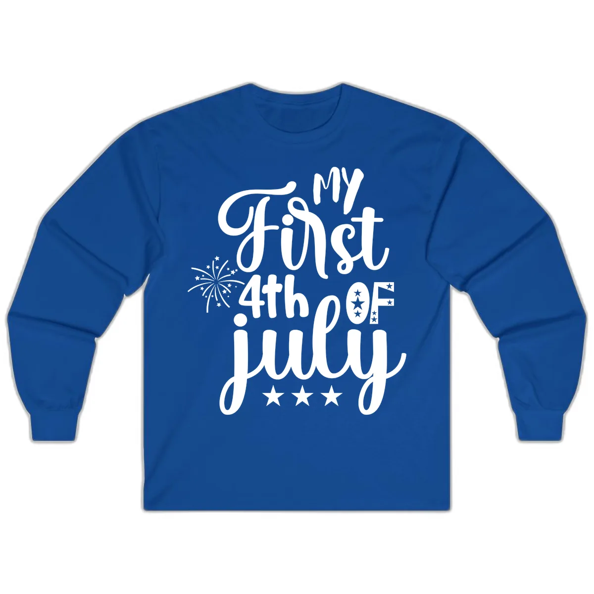 My First 4th Of July Celebration Long Sleeve in Royal