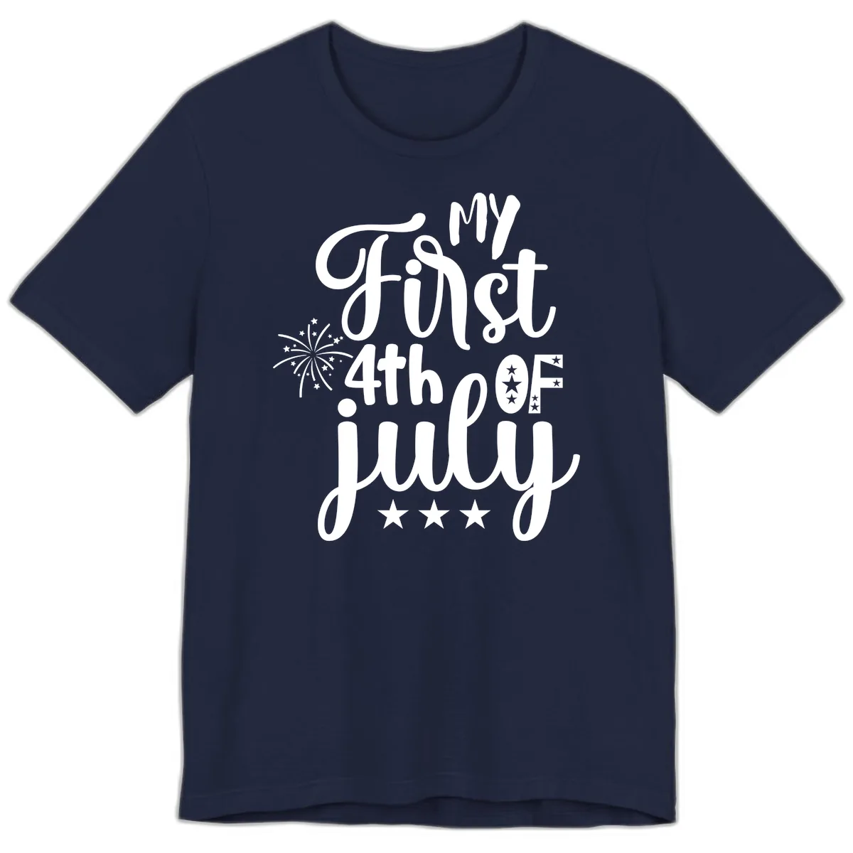 My First 4th Of July Celebration Premium T-Shirt in Navy