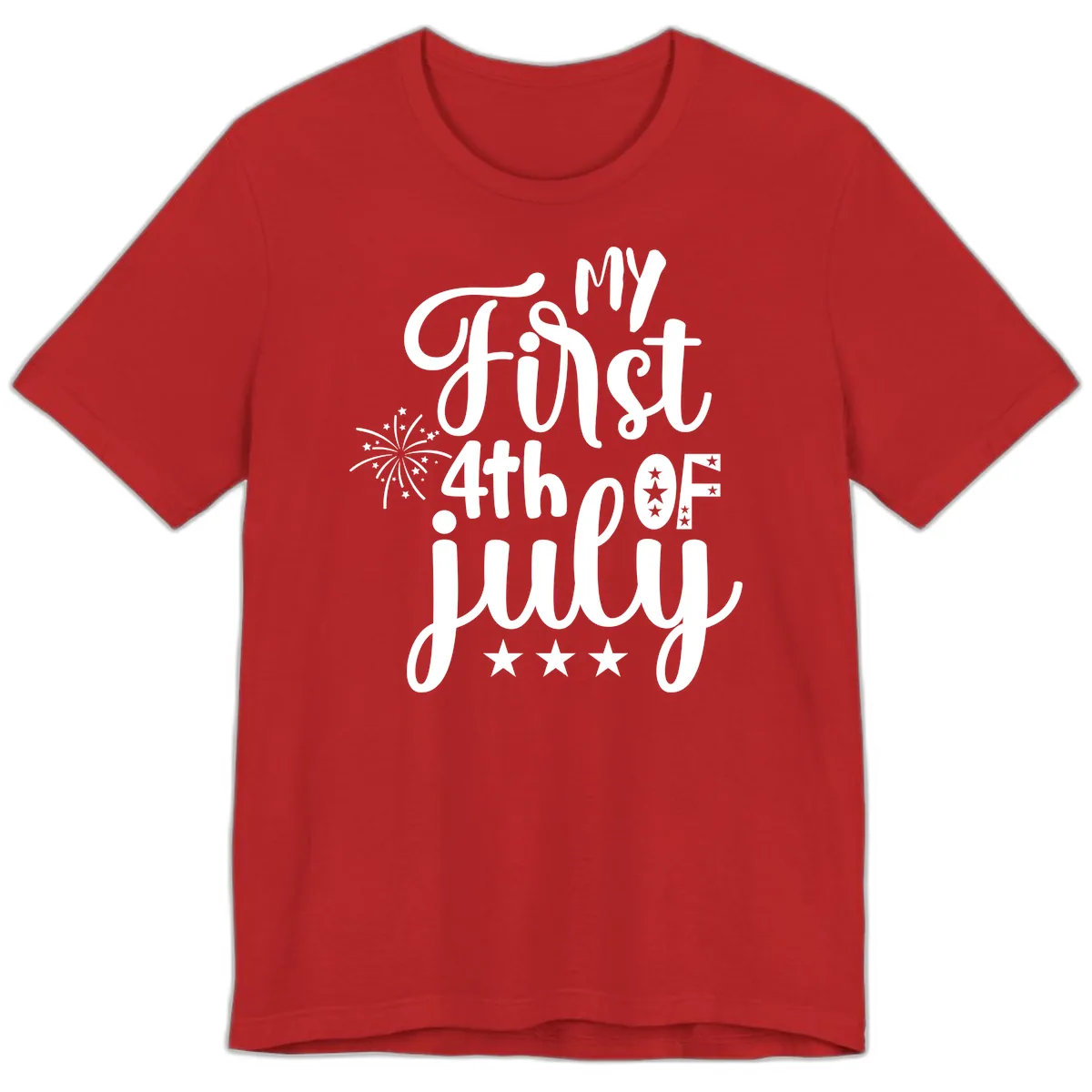 My First 4th Of July Celebration Premium T-Shirt in Red