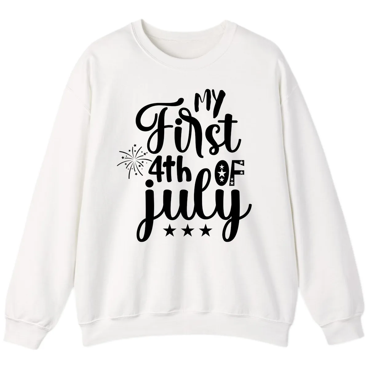 My First 4th Of July Celebration Sweatshirt in White