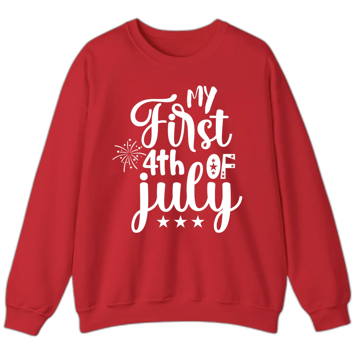 My First 4th Of July Celebration Sweatshirt in Red