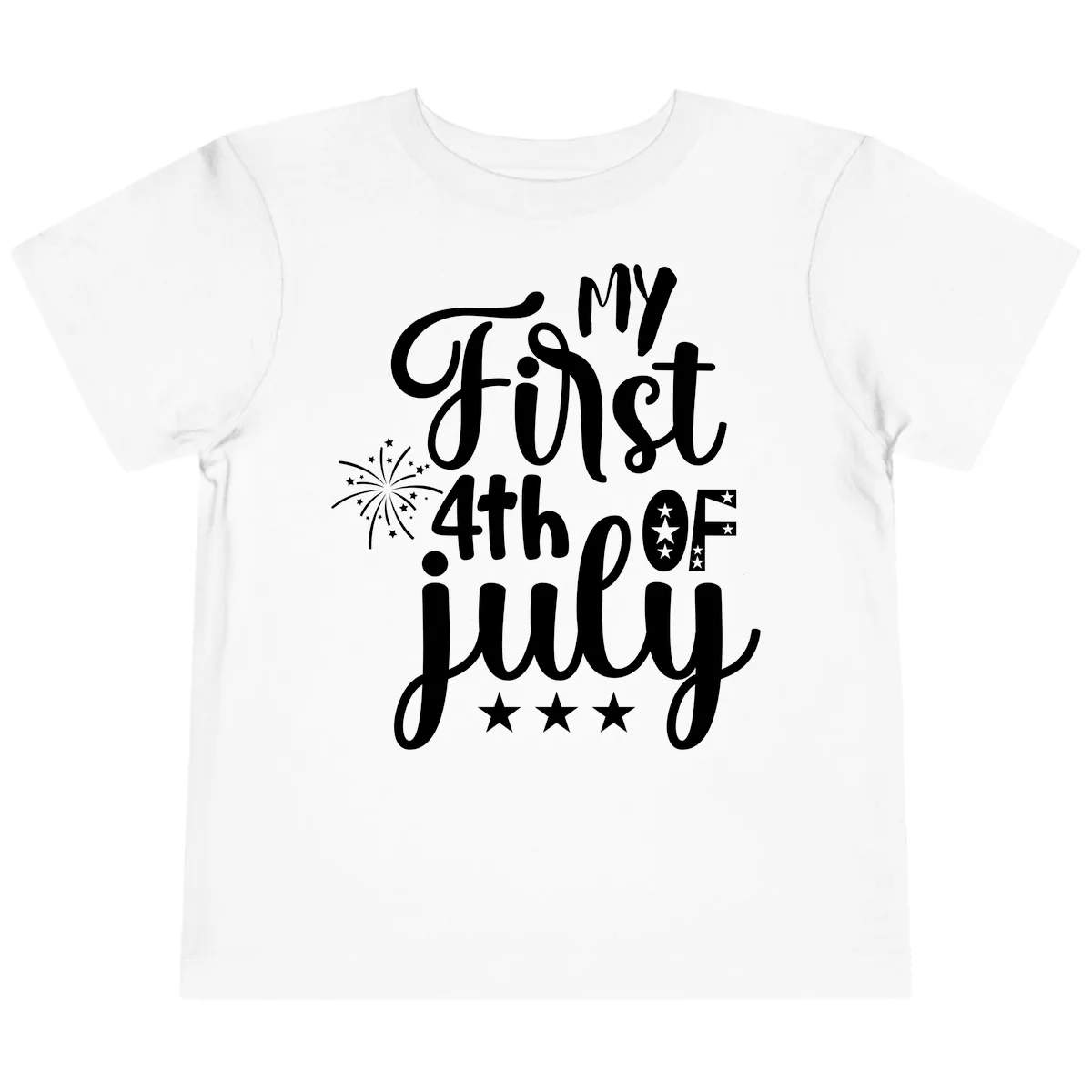 My First 4th Of July Celebration Toddler T-Shirt in White