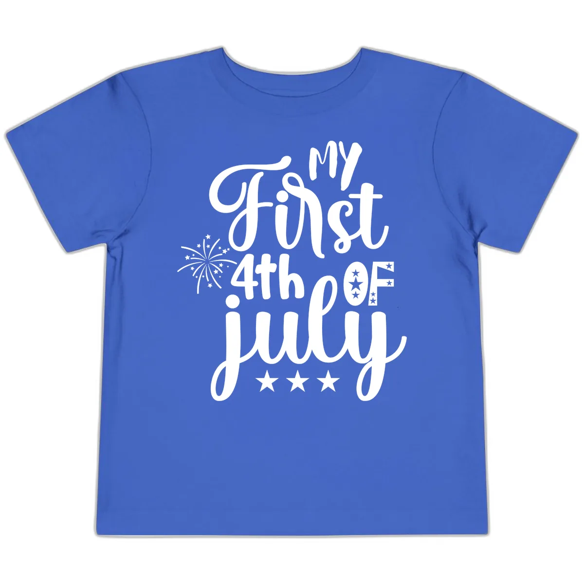 My First 4th Of July Celebration Toddler T-Shirt in True Royal