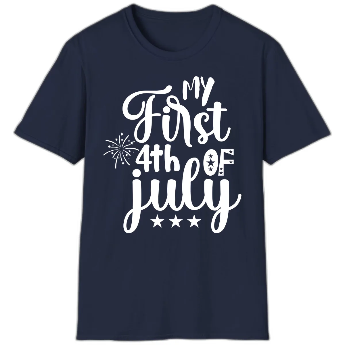 My First 4th Of July Celebration T-Shirt in Navy