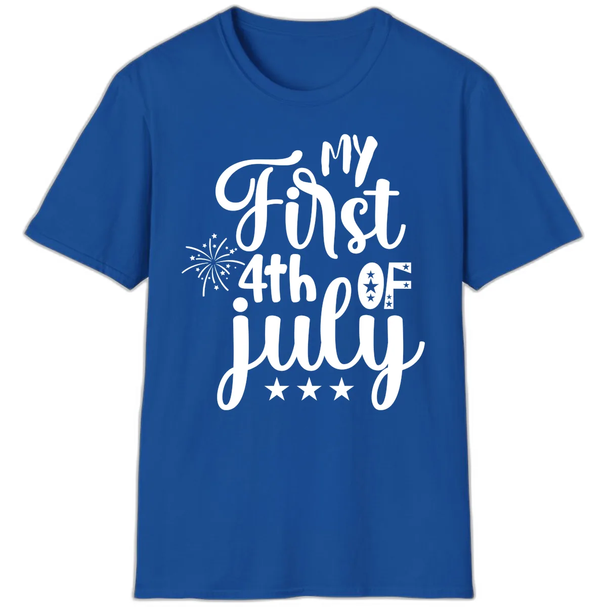 My First 4th Of July Celebration T-Shirt in Royal