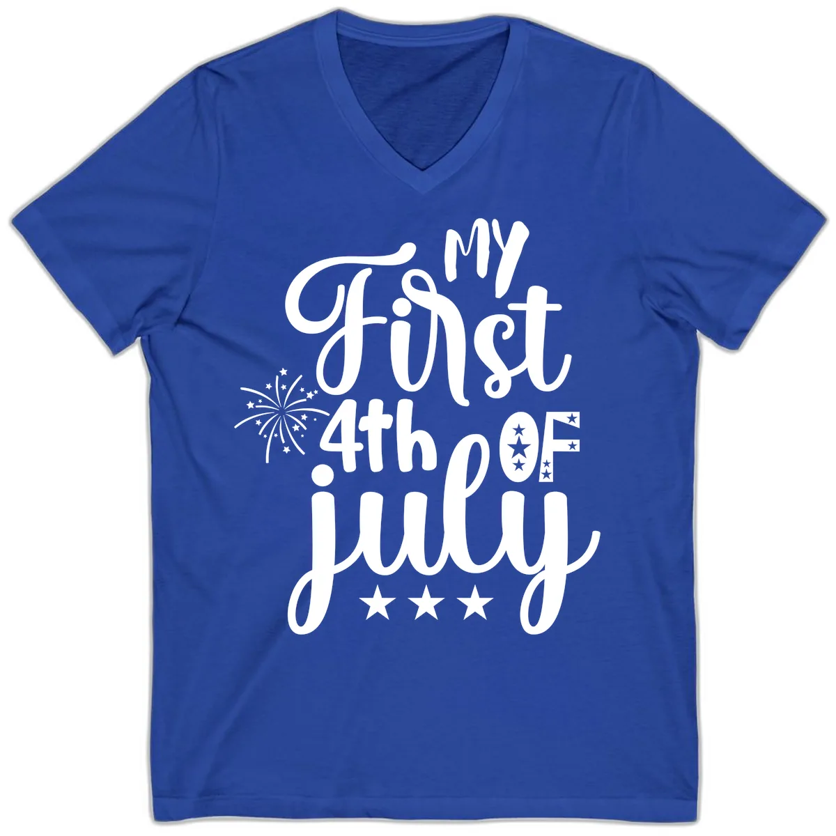 My First 4th Of July Celebration V-Neck in True Royal