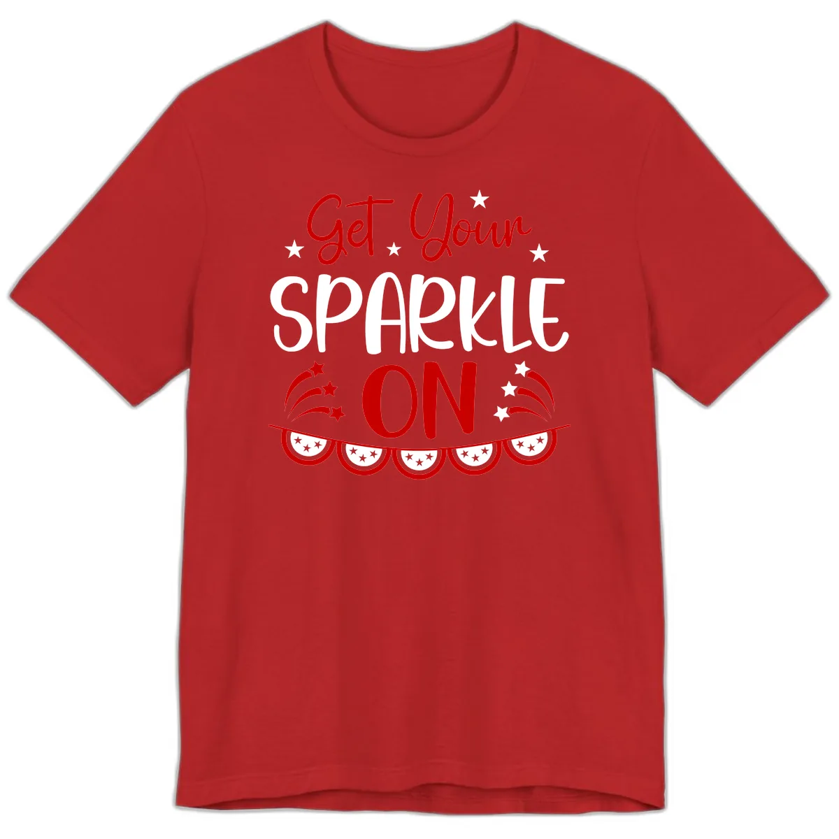 Get Your Sparkle On Patriotic Design Premium T-Shirt in Red