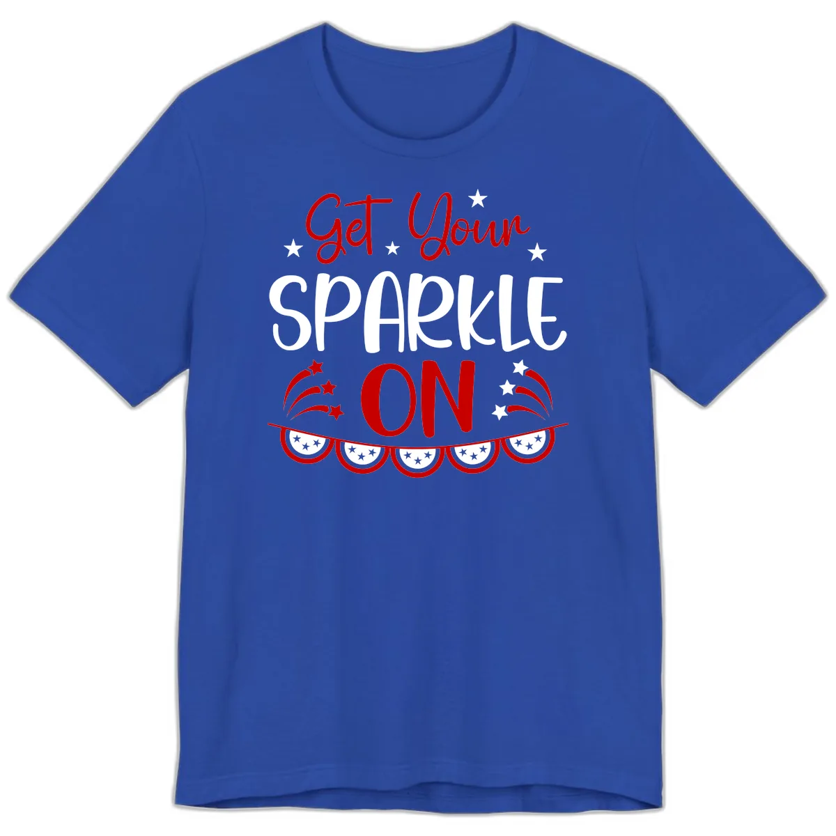 Get Your Sparkle On Patriotic Design Premium T-Shirt in True Royal