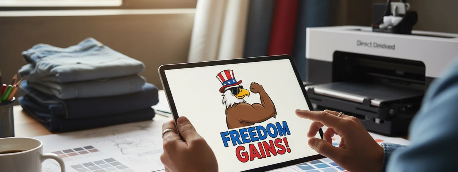 How Our Patriotic Designs Are Made - Fourth of July Tees