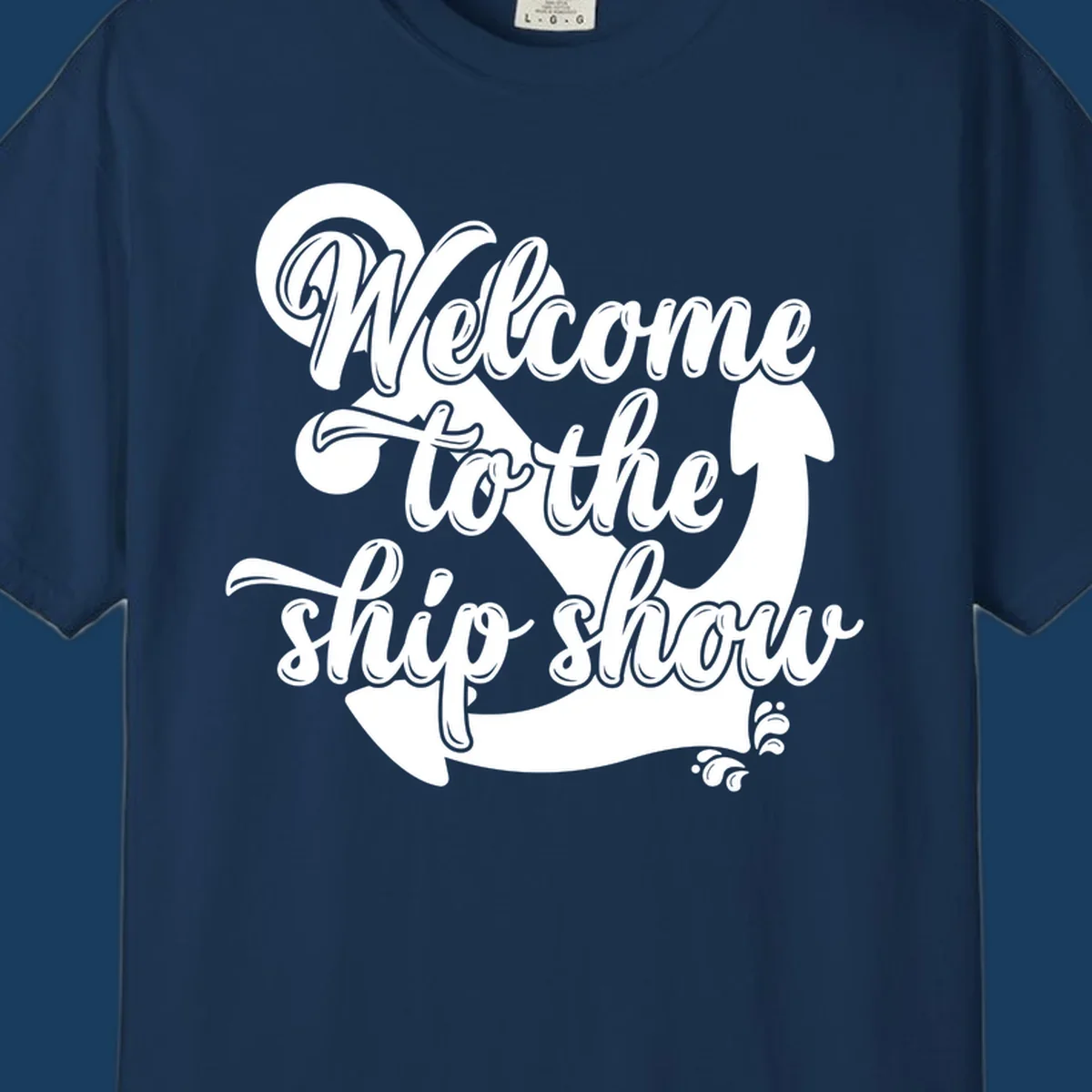 Welcome to the ship show anchor design with nautical theme.