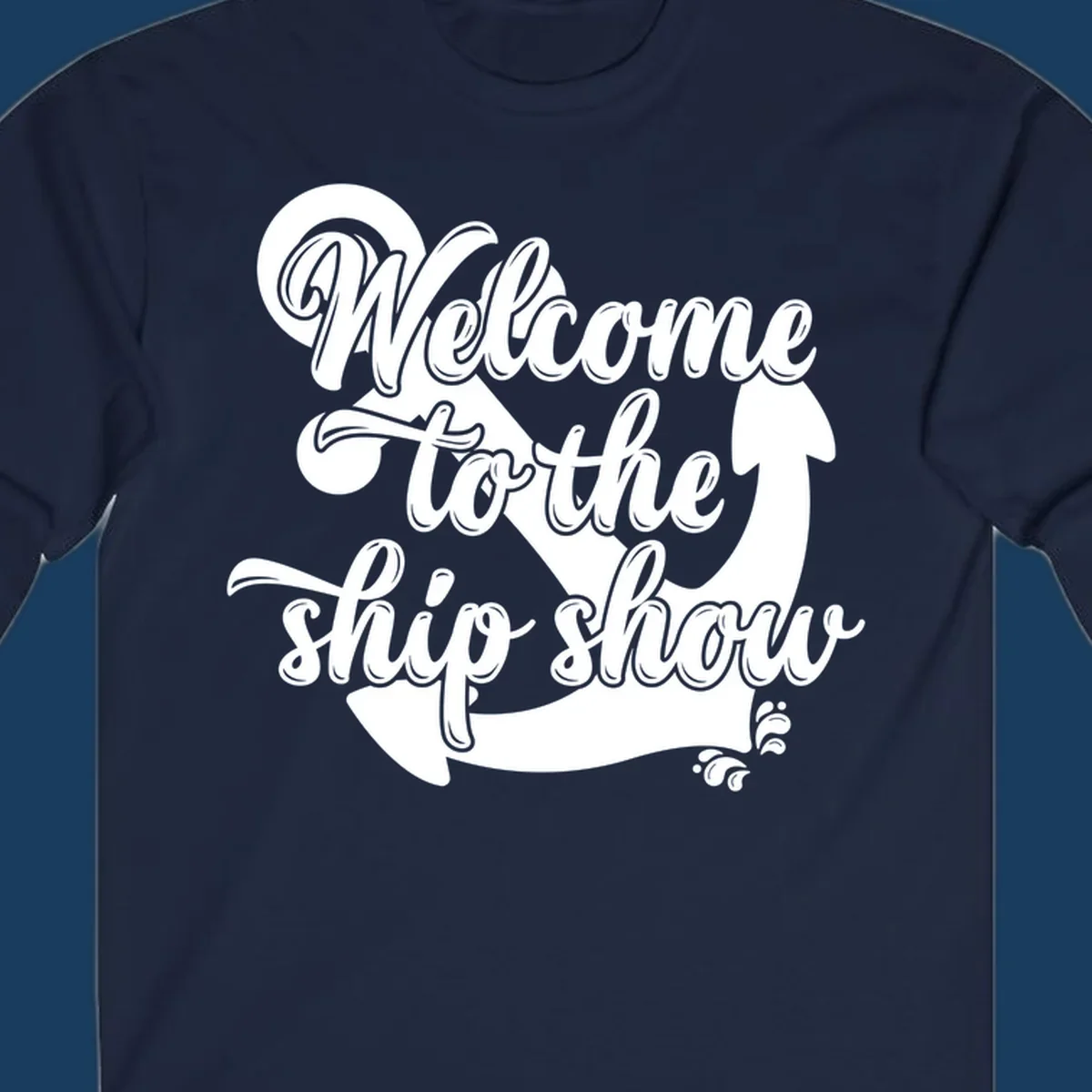 Welcome to the ship show anchor design with nautical theme.