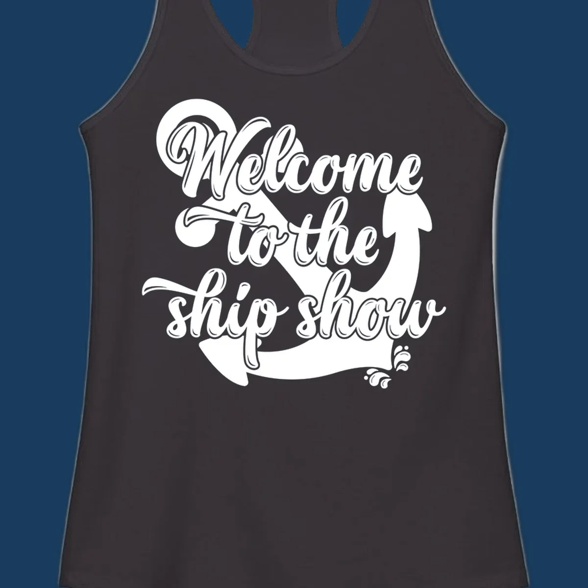 Welcome to the ship show anchor design with nautical theme.