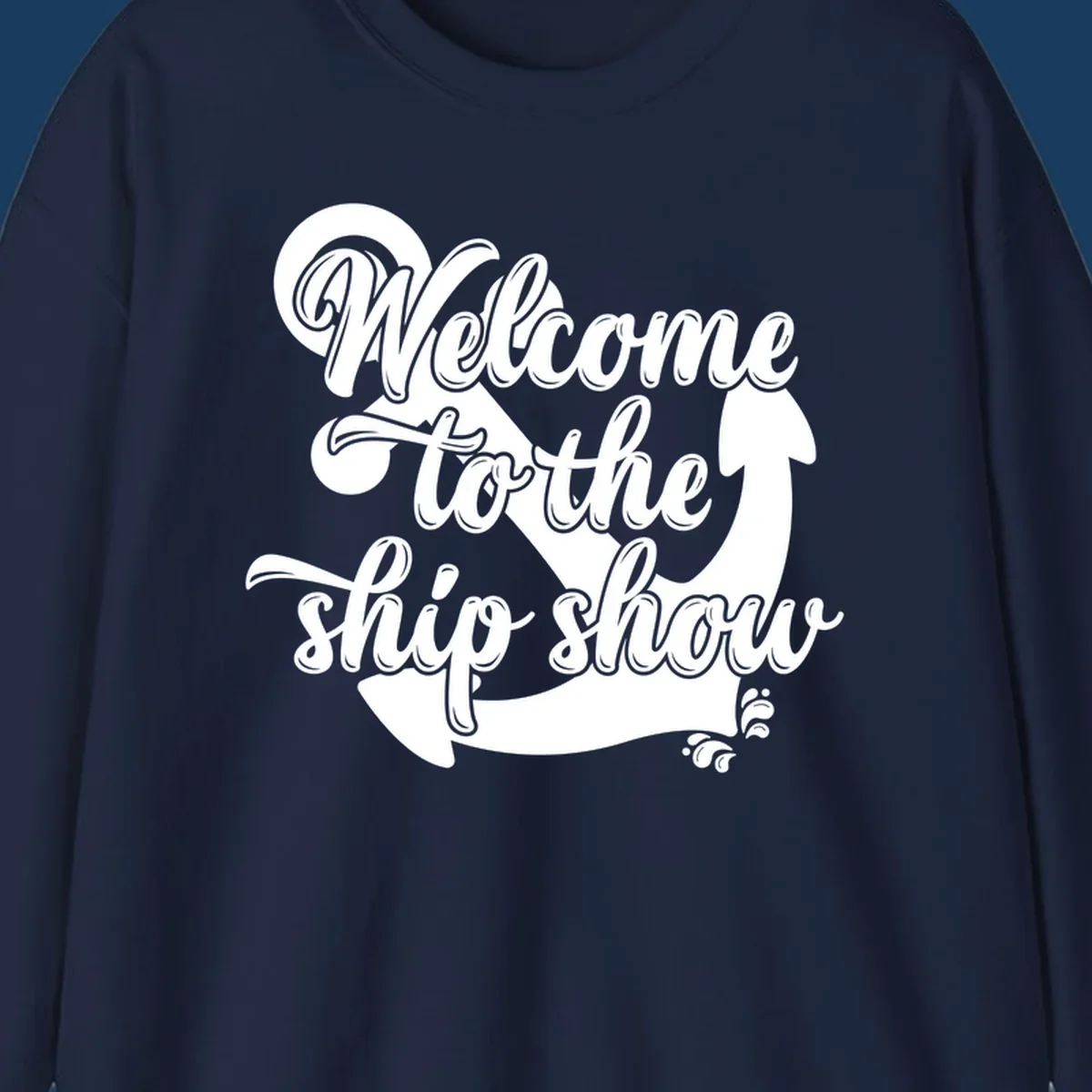 Welcome to the ship show anchor design with nautical theme.