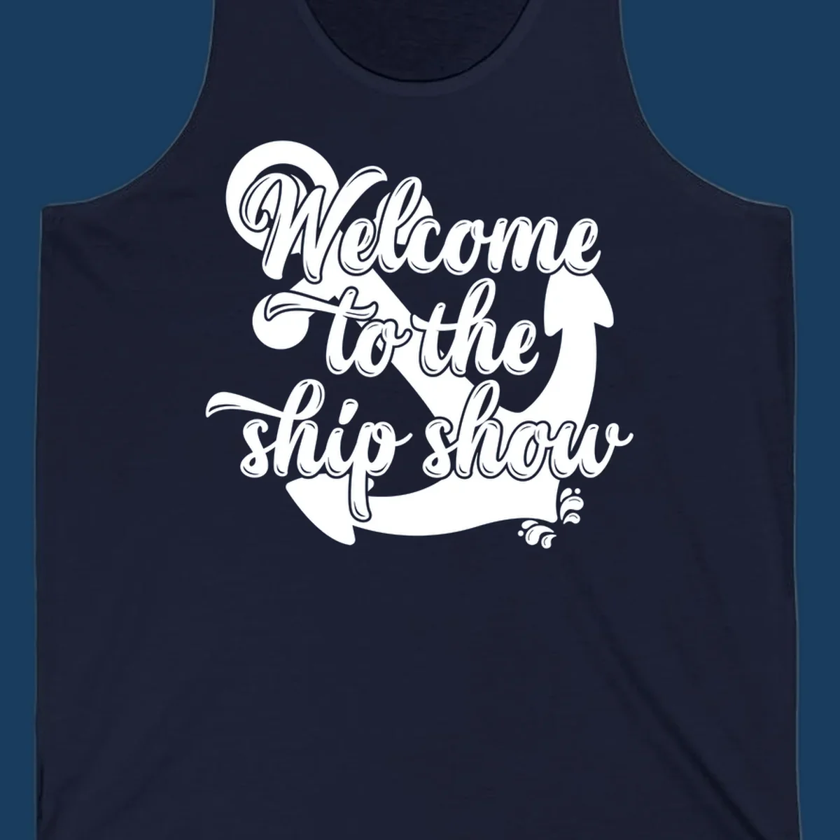 Welcome to the ship show anchor design with nautical theme.