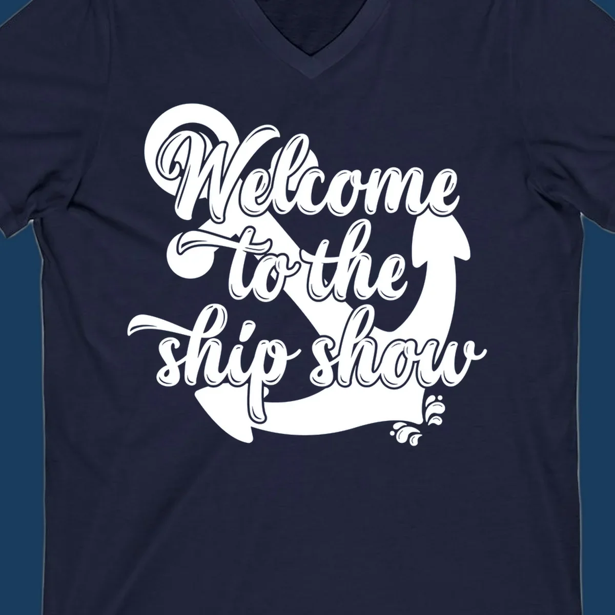 Welcome to the ship show anchor design with nautical theme.