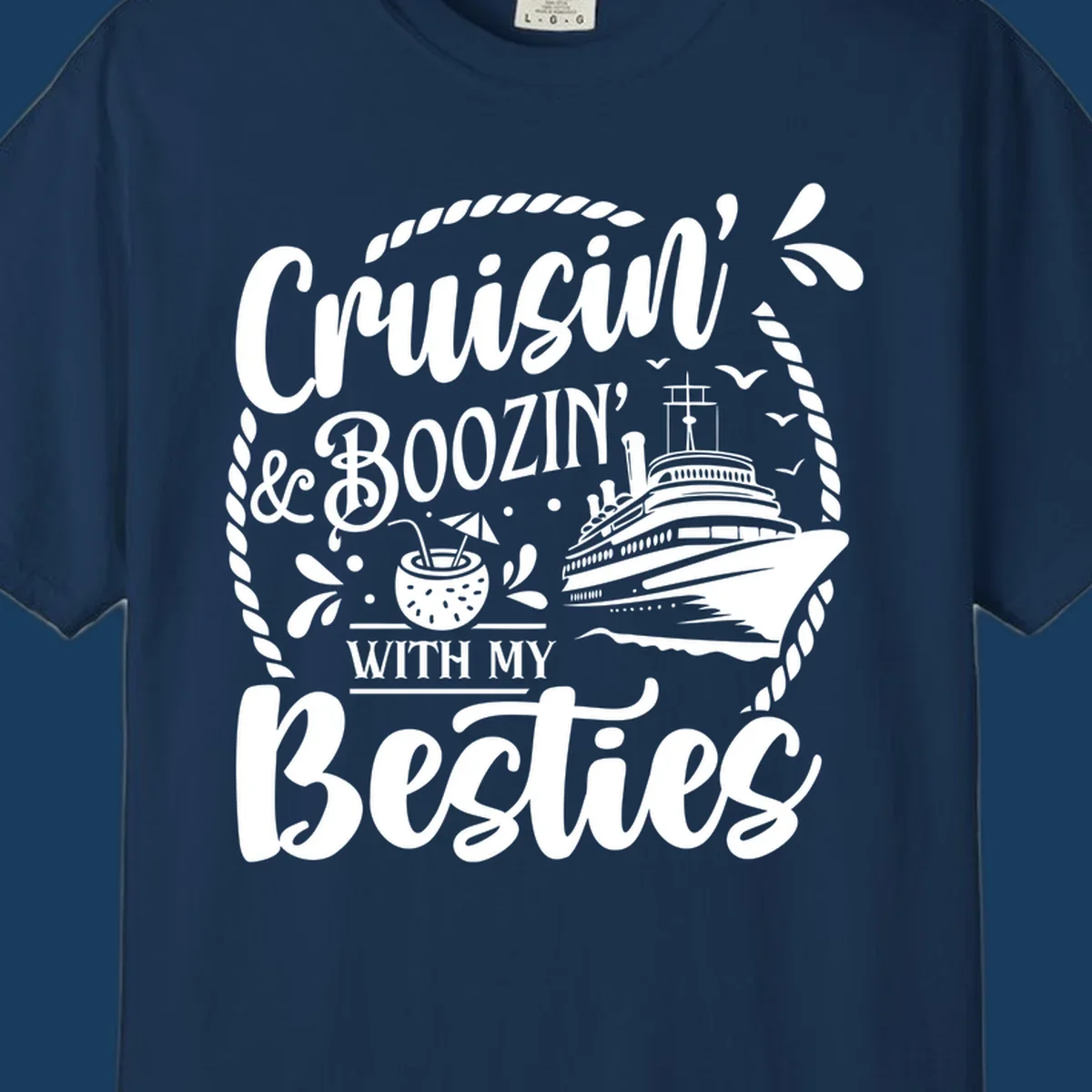 Cruisin and Boozin with my Besties cruise ship design