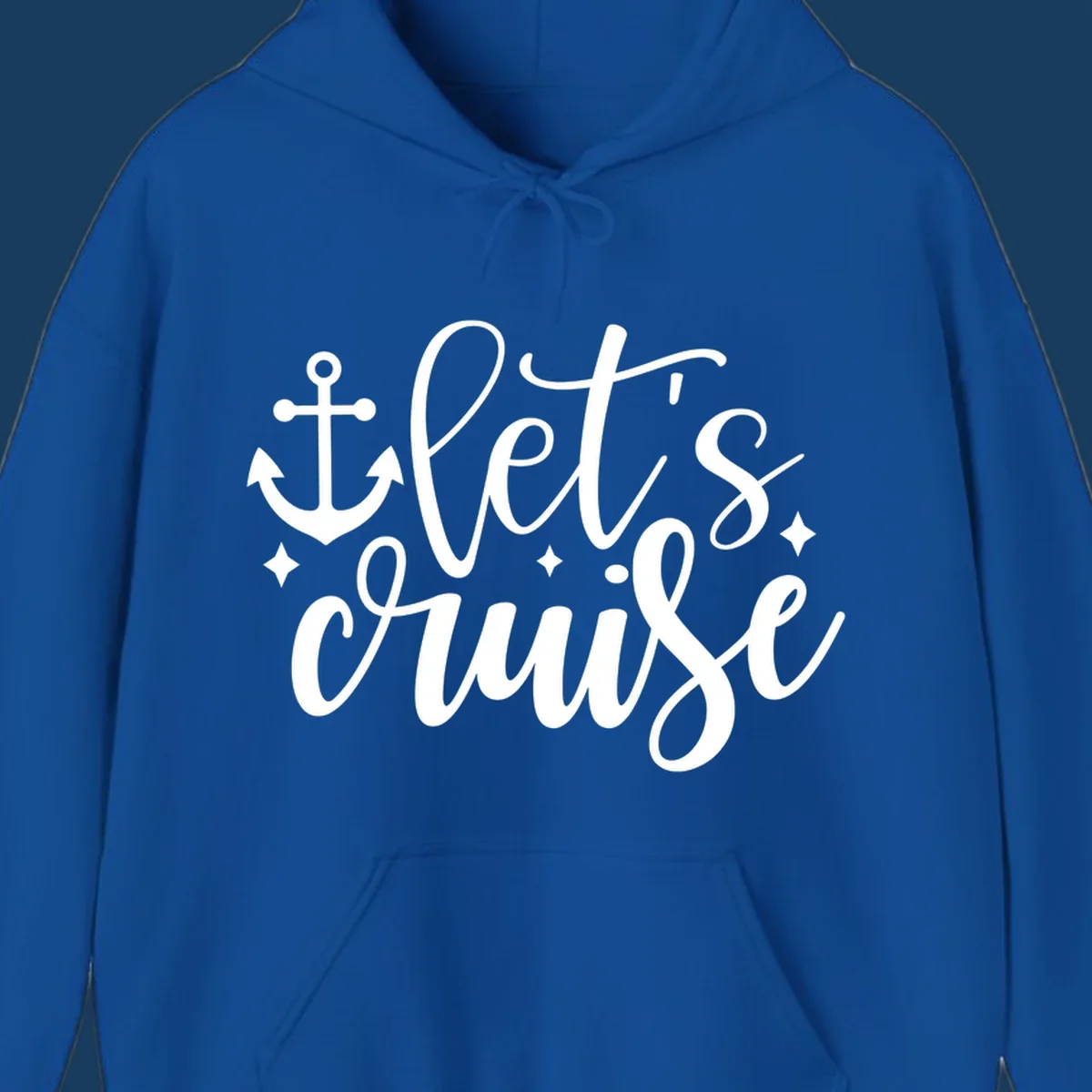 Lets cruise nautical anchor design with stars