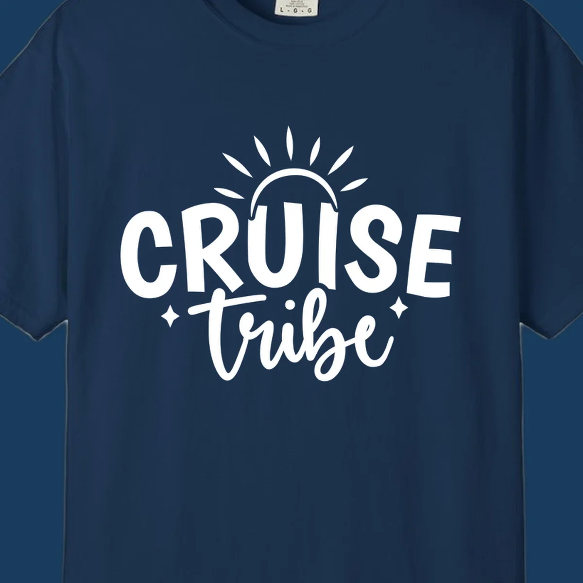 Cruise Tribe text and sun graphic