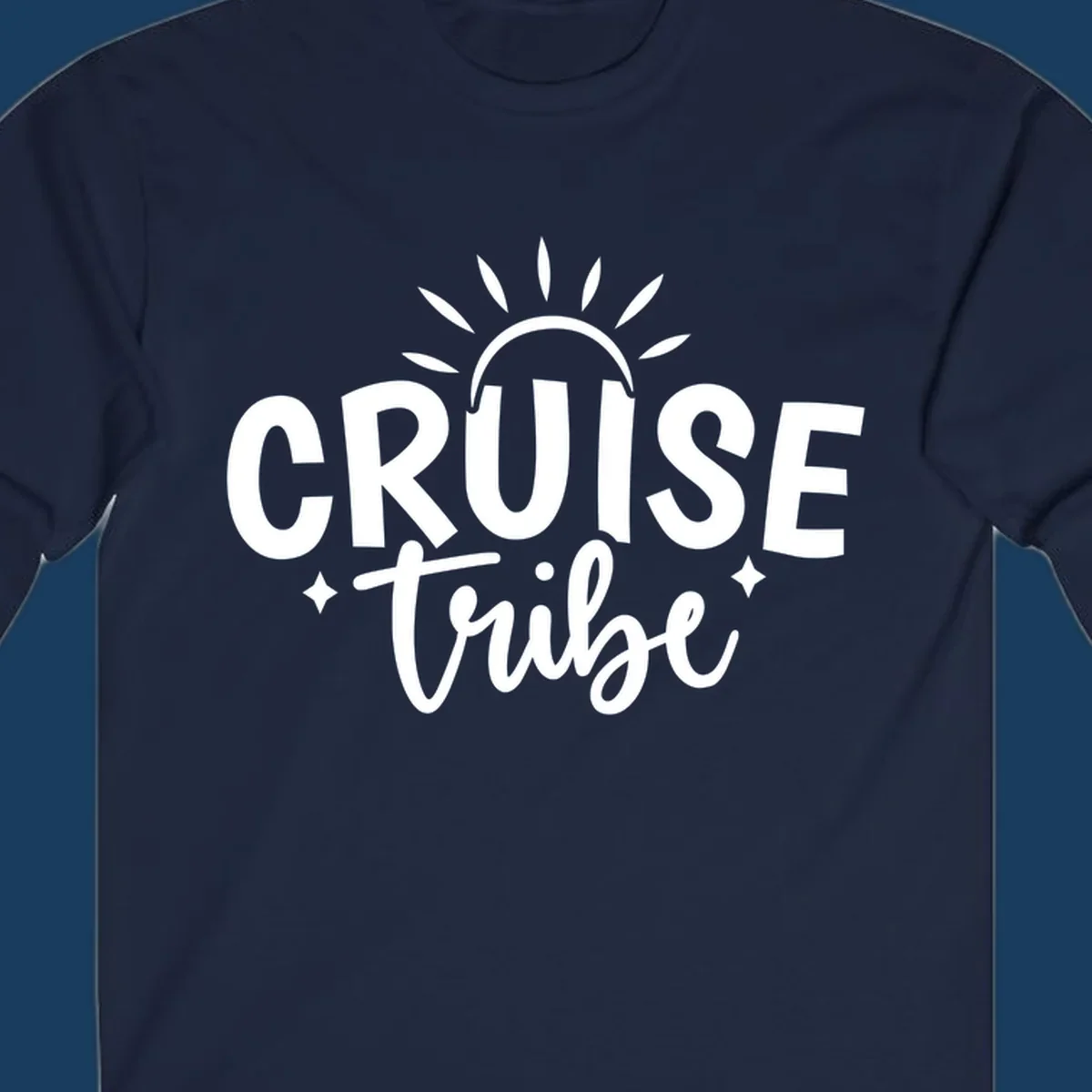 Cruise Tribe text and sun graphic