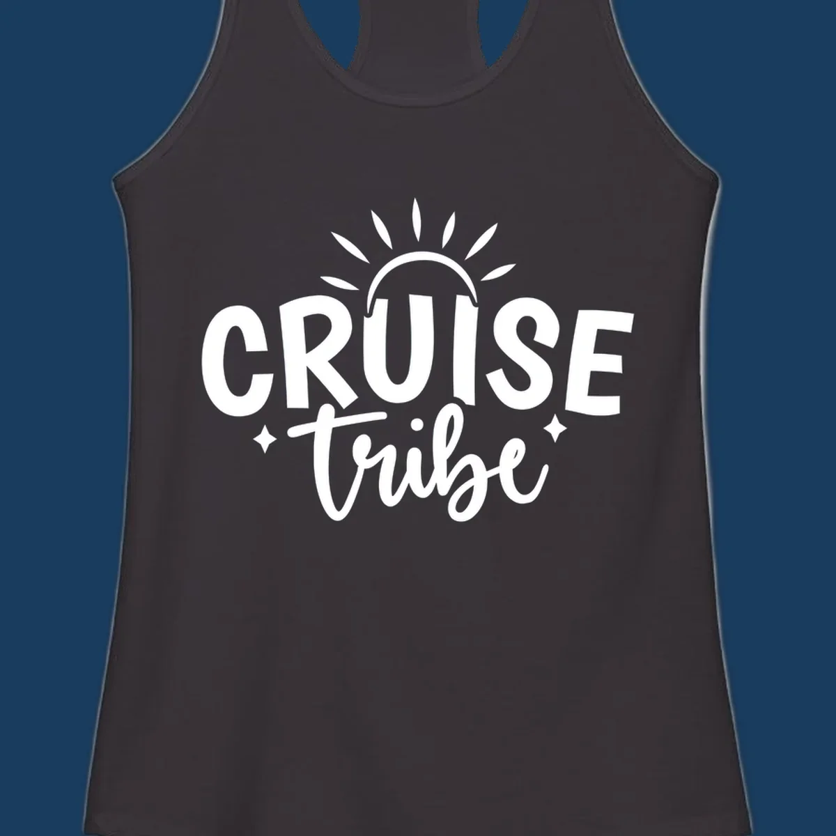 Cruise Tribe text and sun graphic