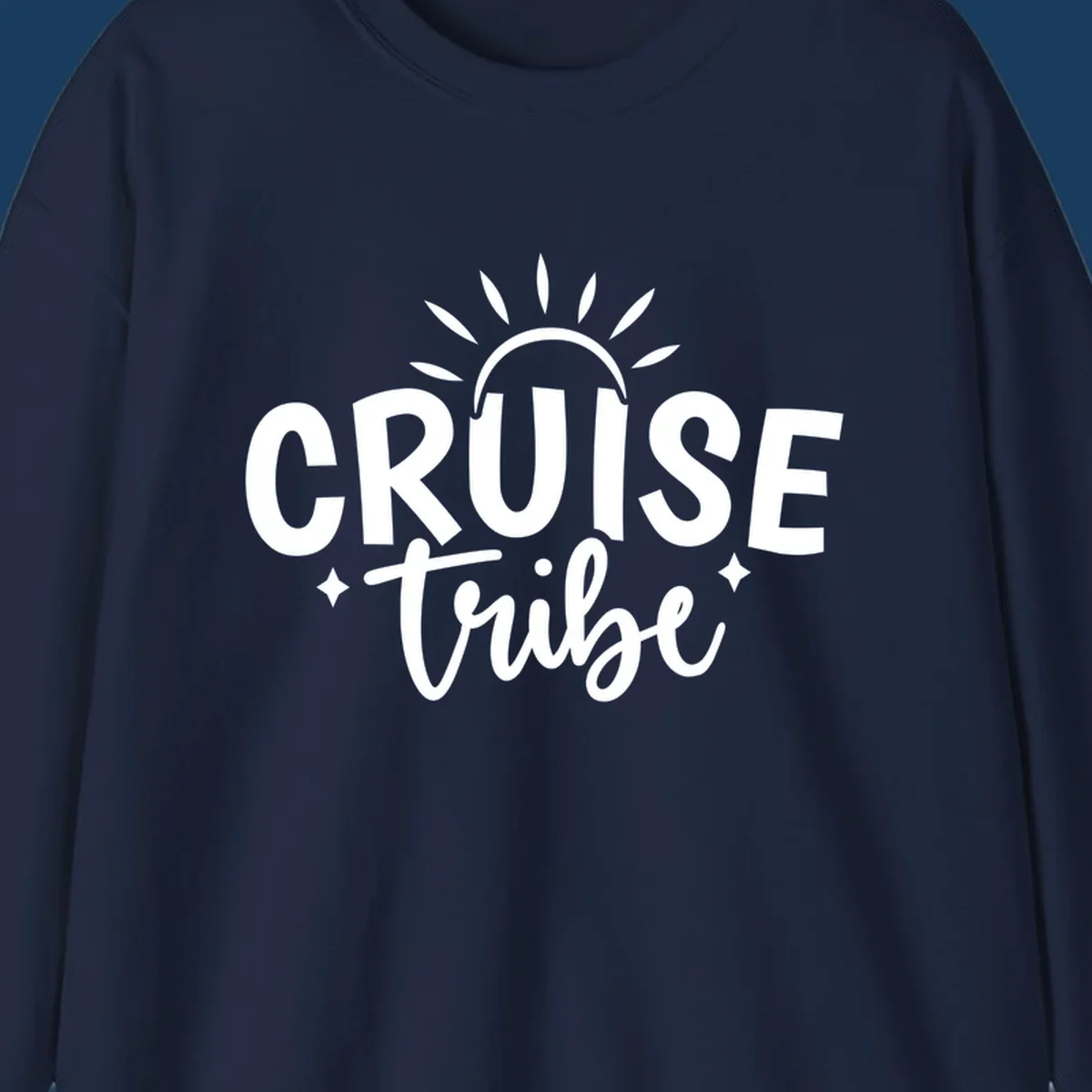 Cruise Tribe text and sun graphic