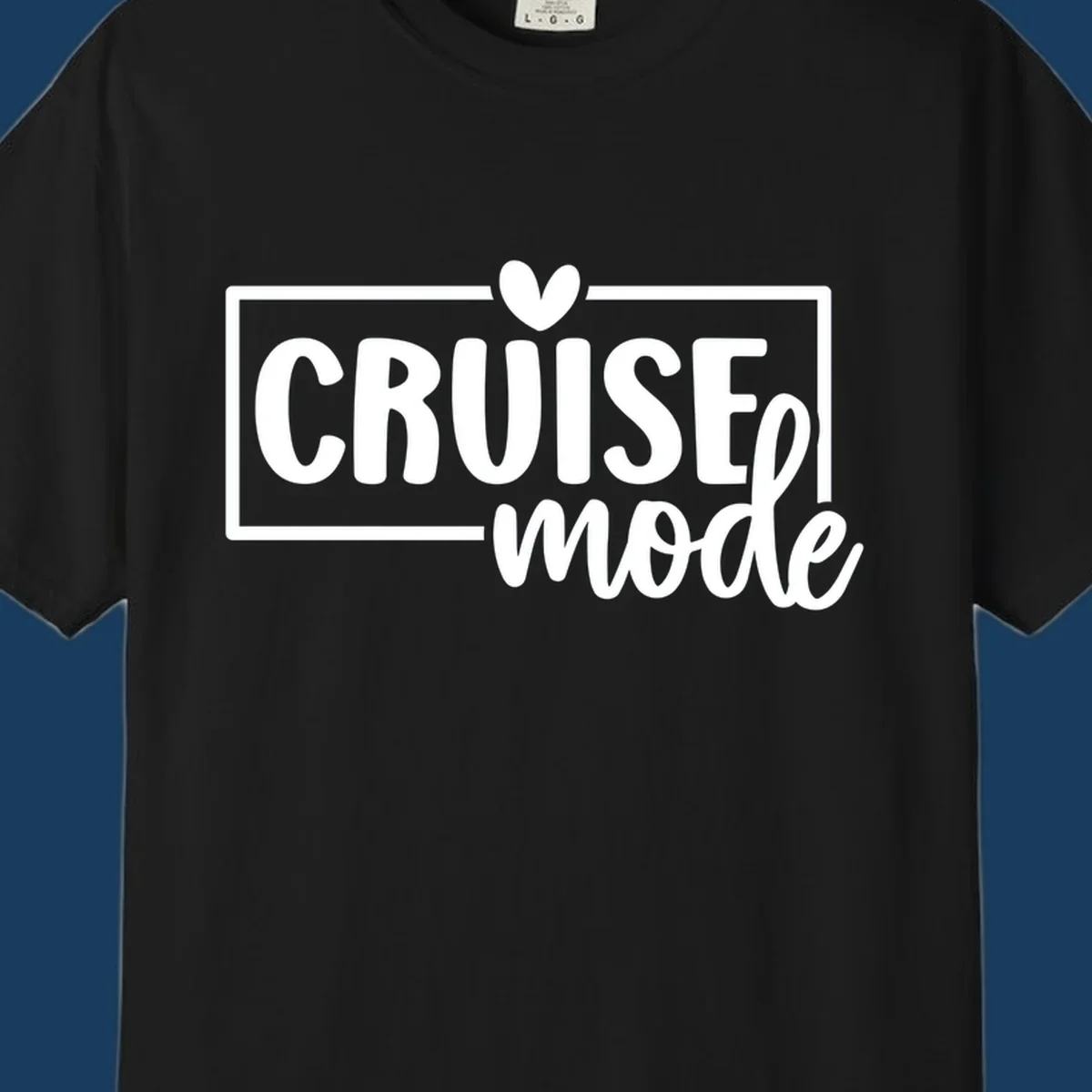 Cruise mode heart text design
