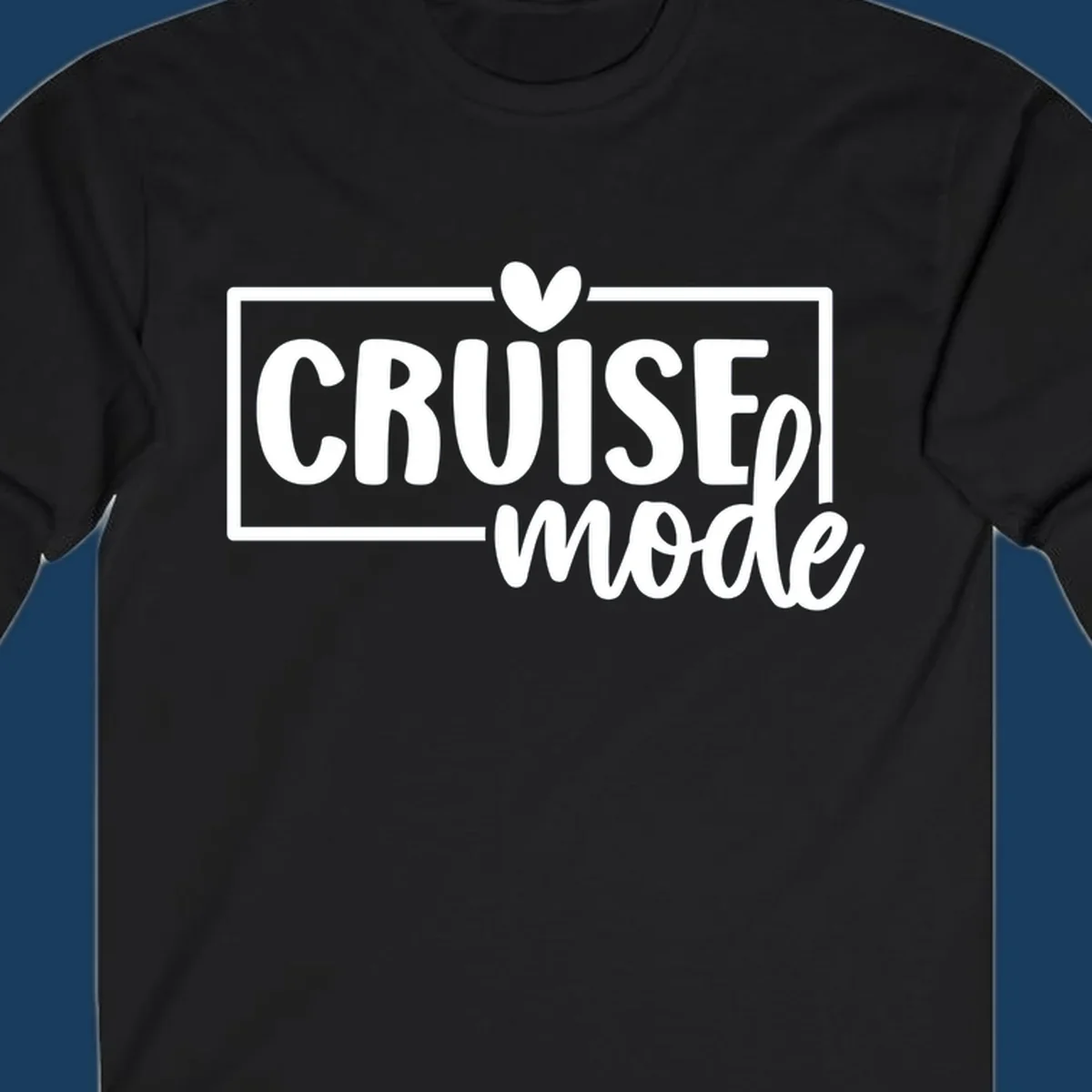 Cruise mode heart text design