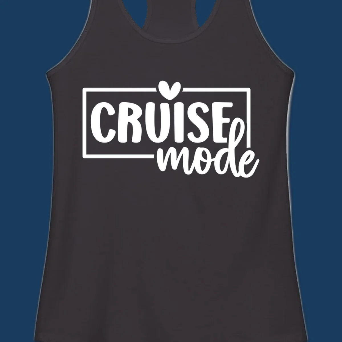 Cruise mode heart text design