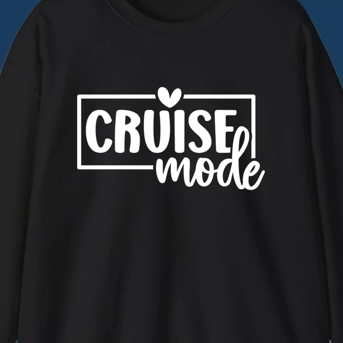 Cruise mode heart text design