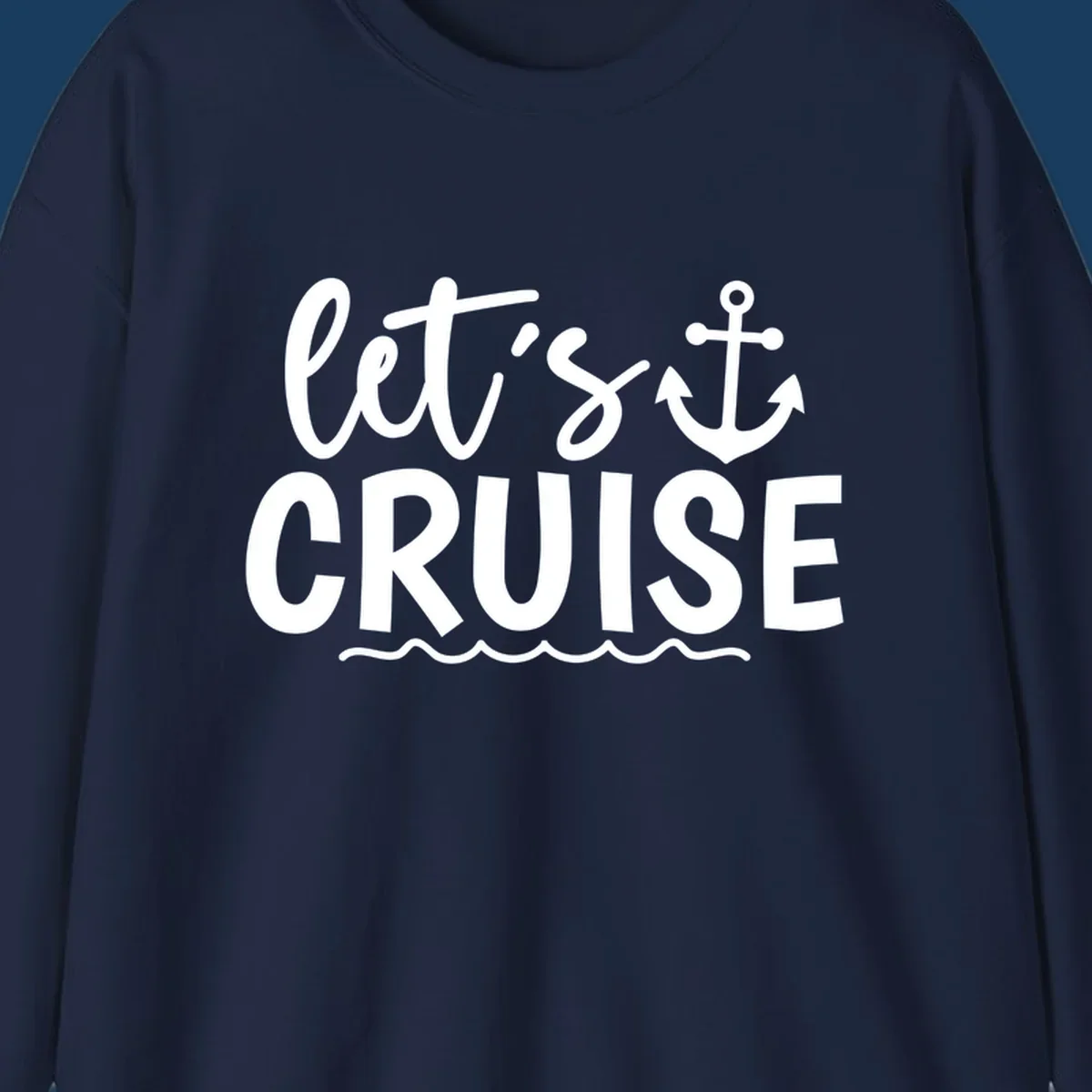 Lets cruise anchor design with ocean waves.