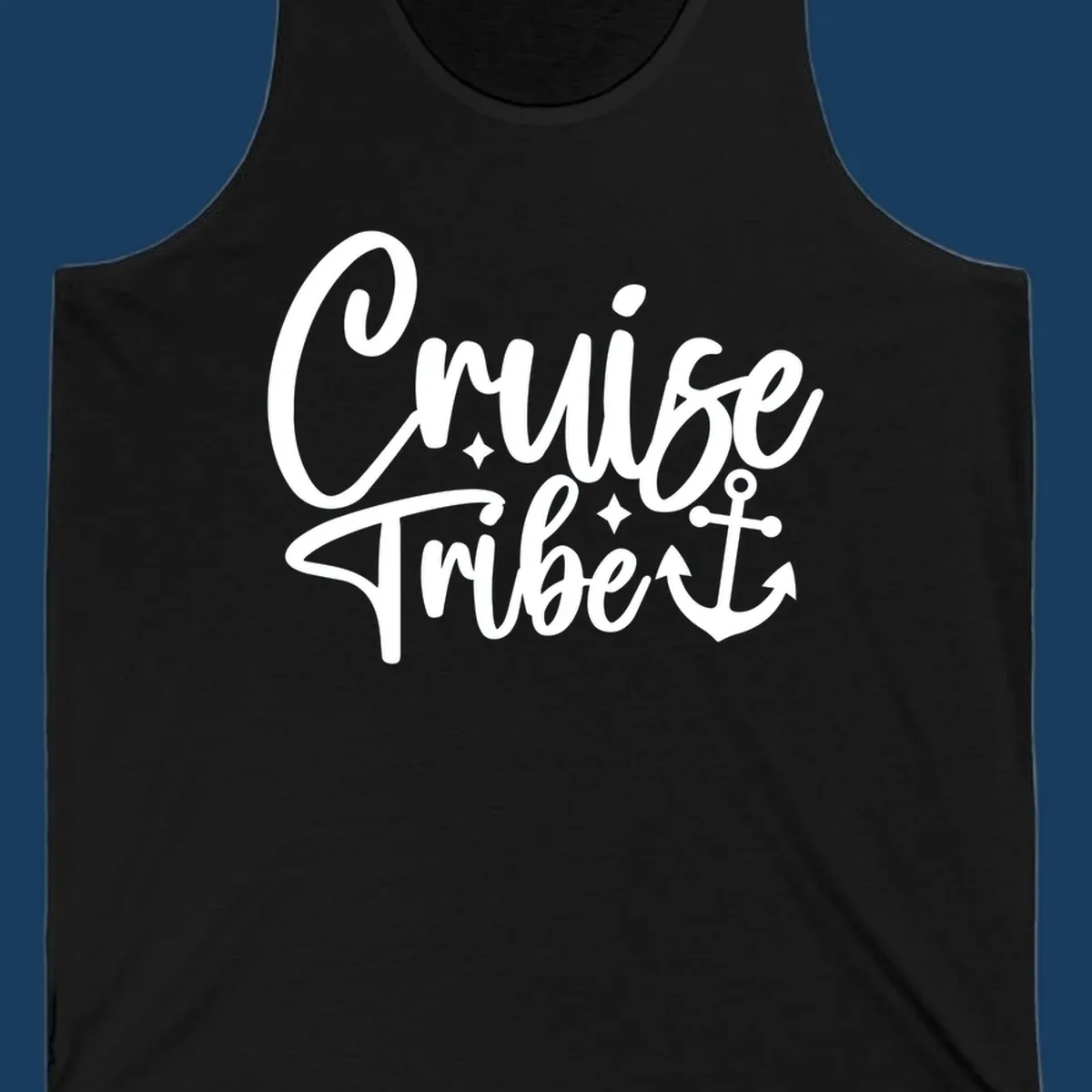 Cruise Tribe text with anchor graphic for vacation.